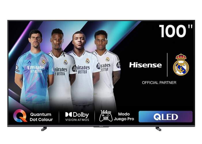 TV QLED 100" Hisense 100E7NQ PRO - 4K Ultra HD, Smart TV, 144 Hz