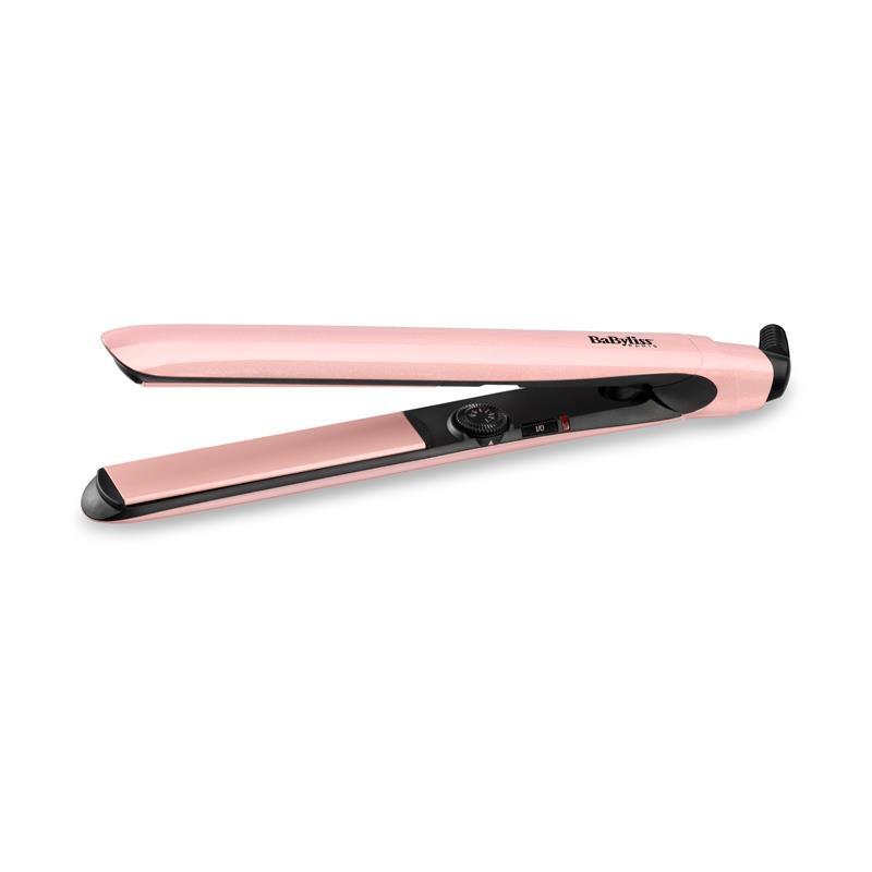 Plancha Pelo Babyliss 2498pre rose blush 235 titanio 13 ajustes temperatura 70235°c con placas flotantes extra largas desde 170°c hasta 235°c