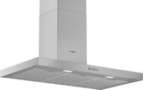 Campana decorativa Bosch DWB96BC50 - 90cm, Extracci&oacute;n m&aacute;x 619m3/h, LED, 3 Potencias, Acero Inox