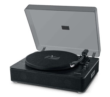 Giradiscos estéreo Muse MT-106WB Negro - Bluetooth, 3 velocidades. USB, 2x5W, Autostop