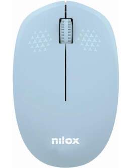 RATON NILOX INALAMBRICO 1000 DPI AZUL PASTEL