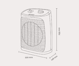 CALEFACT. ARTICA ACTV2000 2000W OSCILANTE