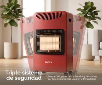 ESTUFA GAS ARTICA AEI4200BR INFRAR 4200W BURDEOS