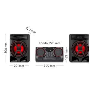 CADENA LG CK43N 300W BLUETOOTH 2XUSB PARTY LINK