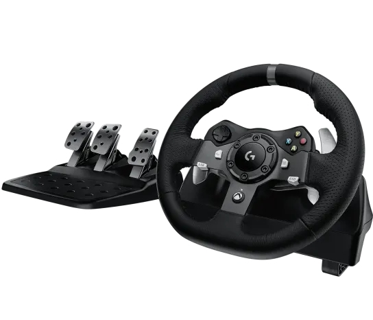 Volante Logitech G29 Driving Force - USB, con cable, Volante + Pedales, PC, PS4 y PS5, Negro