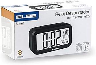 RELOJ/DESPERTADOR ELBE RD668N TEMP