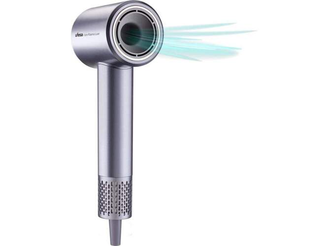 Secador Ufesa Ion-Plasma Luxe - 1600 W, función iónica, 2 velocidades, motor de 110.000rpm