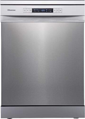 Lavavajillas Hisense HS622E10X - Clase E, 60cm, 13 Servicios, 7 Programas, Media Carga, Inox