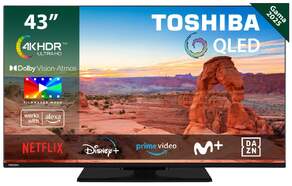 TV 43" Toshiba QLED 43QV3463DG - 4K Ultra HD, Dolby Vision, VIDAA, 16W, HDR
