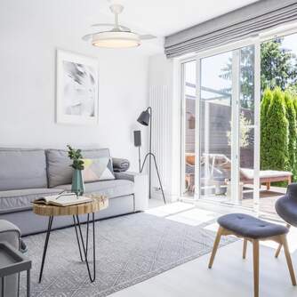 VENTILADOR TECHO CRISTAL SUPERECO RETRAC 45W MD