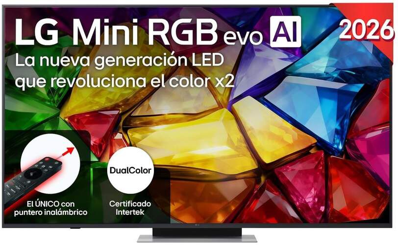 TV LG 65" MicroRGB 65MRGB87BGB - 4K Ultra HD, A8 Gen3, 144 Hz, WebOS26, HDR10