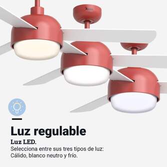 VENTILADOR TECHO U.BLUE VENTO6048R DC 122CM WIFI R