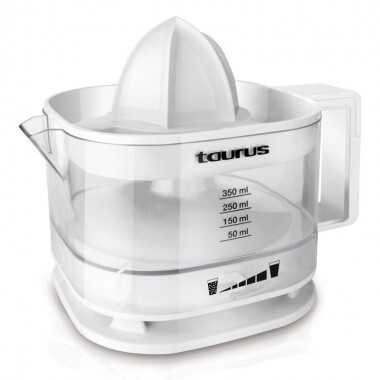 Exprimidor Taurus TAURUS TC350 - 25W, Capacidad 0.35L, Regulador Pulpa, Doble Rotación, Blanco