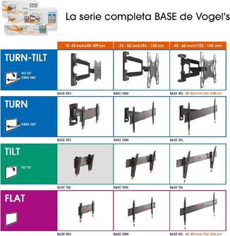 SOPORTE TV VOGEL%%%#39;S BASE15S INCL 19%%%quot;-43%%%quot; 20KG