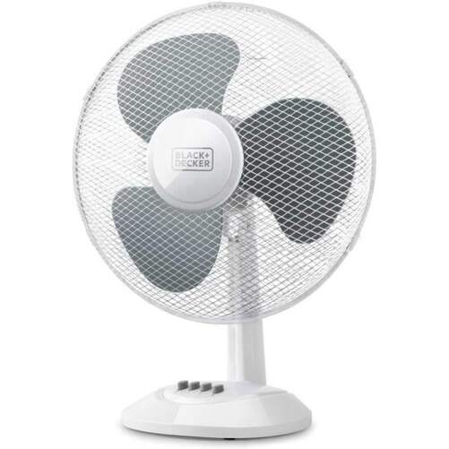 Ventilador Sobremesa Black&Decker BXEFD42E - 40 W, 3 Aspas, 3 Velocidades, Oscilación e Inclinación