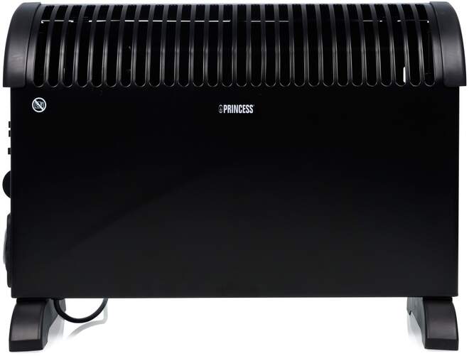 Convector Princess KA5104 - 2000W, Asa de transporte, 3 niveles de potencia, negro