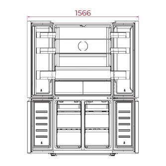 FRI. TEKA RMF77960SS 190x91x70 4P NF DSP INOX