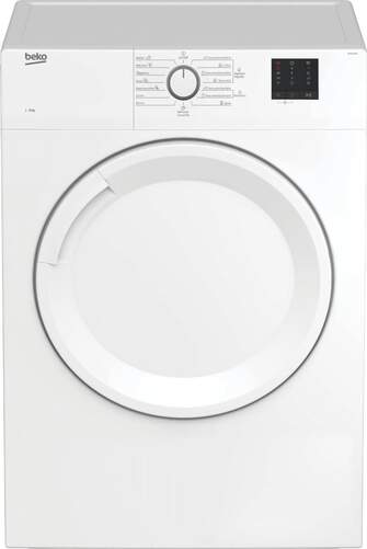 Secadora Evacuación Beko DV8120N - C, 8kg, 15 Programas, AquaWave, Sensor Secado, Blanca