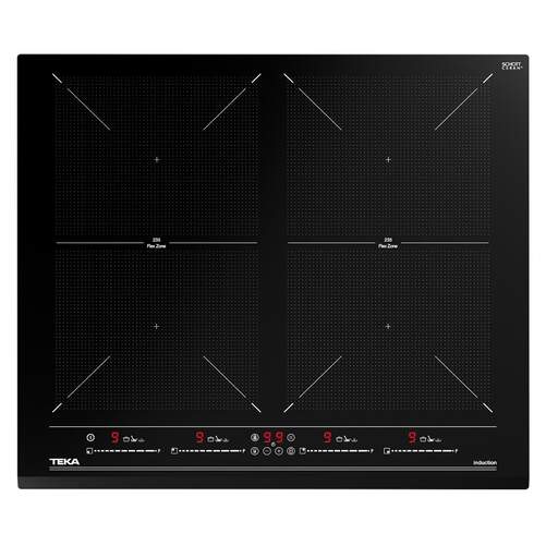 Placa Inducción Teka IZF 64600 MSP - 4+2 Zonas Flex, 60cm, Multislider, PowerPlus, Stop&Go, Negra