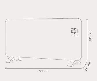 PLACA RADIANTE ARTICA  APRCRIS2000 2000W LED TEMP