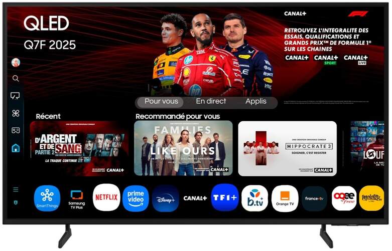 TV Samsung 85" TQ85Q7F - 4K Ultra HD, QLED, Tizen con Q4 AI Processor, Quantum Dot, HDR10+