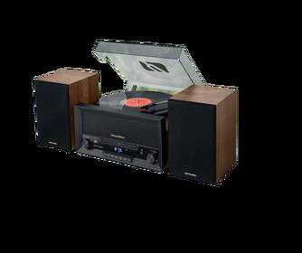 GIRADISCOS ESTEREO MUSE MT-120MB MADERA/NEGRO
