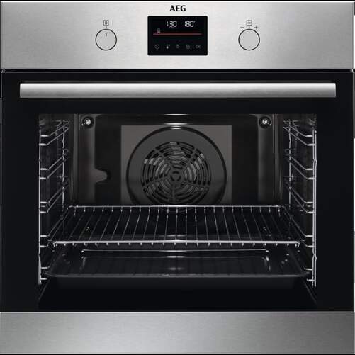 Horno Pirolítico AEG BPB331161M - A+, 72 Litros, Halógeno, Inox