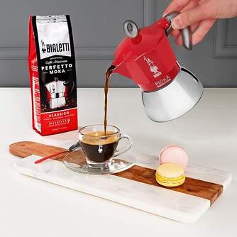 CAFET. ITALIANA BIALETTI NEW MOKA INDUCTION RED 6T