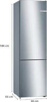 FRICOM. BOSCH KGN36VIDB 186x60 NF INOX