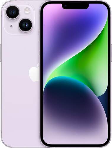 Apple iPhone 14 6/128GB P&uacute;rpura - 6.1" Super Retina, 5G, Dual Cam. 12Mpx, Photonic Engine, Chip A15
