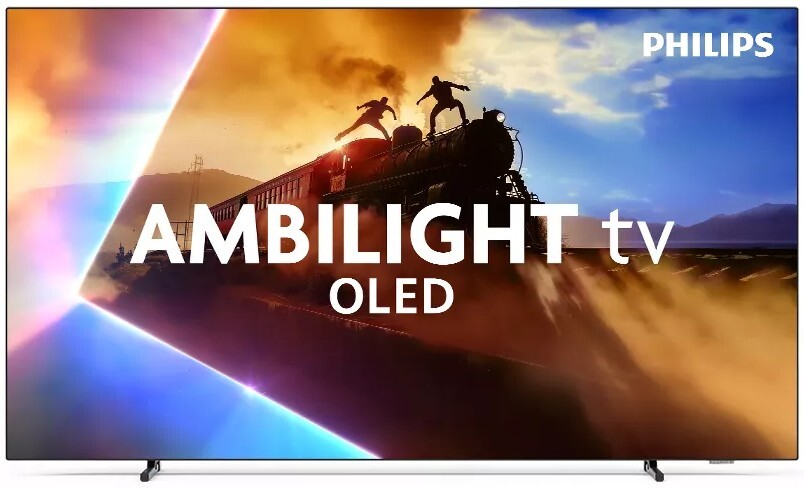 TV Philips 55" OLED 55OLED801 - 4K Ultra HD Ambilight, Motor P5 IA, Dolby Atmos 20W, HDR10+Adaptive
