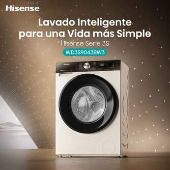 LVD.SEC. HISENSE WD3S9043BW3 9/6K 1400R A/D BCA