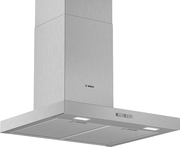 Campana Decorativa Bosch DWB66BC50 - 90cm, 69dB, 621m3/h, 3 Potencias, Acero Inox