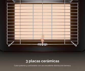 ESTUFA GAS ARTICA AEI4100N INFRARROJOS 4100W NEGRO
