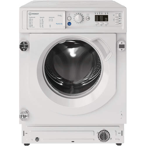 Lavadora Secadora Integrable Indesit BIWDIL751251EUN - Clase F, Lava7kg, Seca 5kg, 1200r