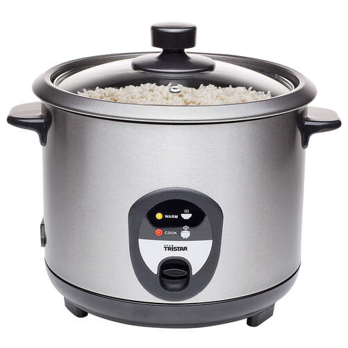 Arrocera Tristar RK6127 - 500W, 1,5L, Inox, Negro