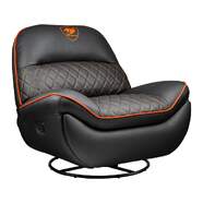Sill&oacute;n Gaming Cougar Overlord - CUero sint&eacute;tico PVC, costuras acolchadas de diamante, reclinable