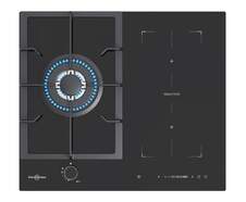 Placa Mixta VG611NB - Inducci&oacute;n y vitrocer&aacute;mica, 2 zonas+1 fuego, Gas butano, 9 potencias