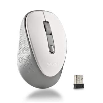 RATON NGS WIRELESS DEW BLANCO SILENCIOSO 2.4GHZ