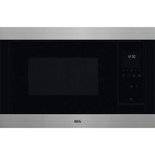 Microondas Integrable AEG TMS5G25IEM - 25 L, 900 W, Grill, 8 Potencias, Inox, Negro