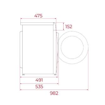 LVD. TEKA WMK40840 8K 1400R DSP BCO 113910018