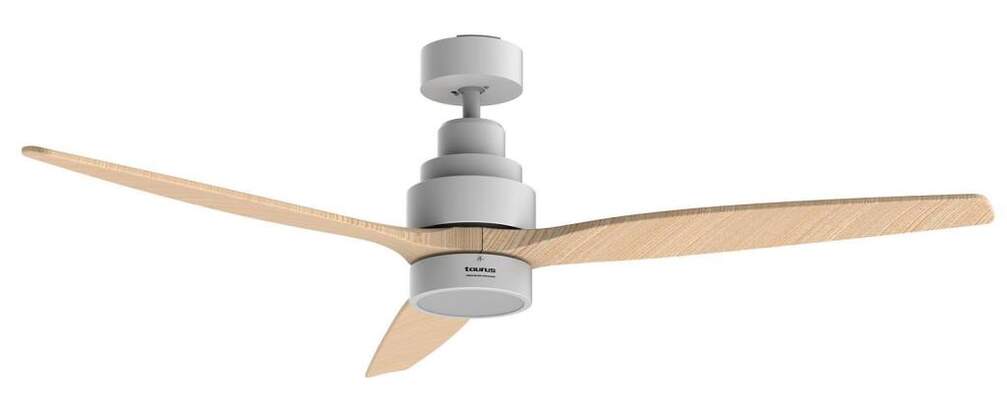 Ventilador Techo Taurus Fresko 3B Ultrasilence - 30 W, Luz, 6 Velocidades
