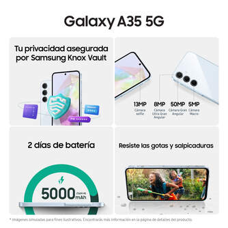 SMARTPHONE SAMSUNG A35 5G 8/256 6,6%%%quot; LIGHT BLUE