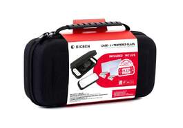 Kit de proctecci&oacute;n Bigben Para Nintendo Switch - Funda negra y Protector de pantalla