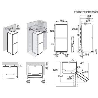 FRICOM. AEG ORC6N361DB 202x60 NF NEGRO MATE