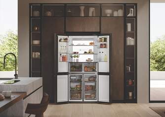 FRI. HAIER HCR79F19CNMD 191x91 4P NF DARK INOX DSP