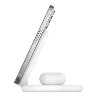CARGADOR BELKIN QI2 15W DOS DISPOSITIVOS BLANCO