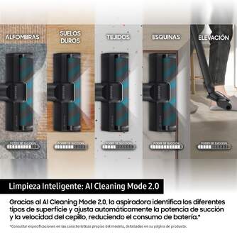 ASPI. ESCOBA SAMSUNG VS90F40DEK JET AI 25,2V AUTOV