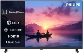 TV Philips 24" LED 24PHS6050 - HD 1366x768 Pixel Plus, Smart TV Titan OS, Altavoces 12 W, HDR10