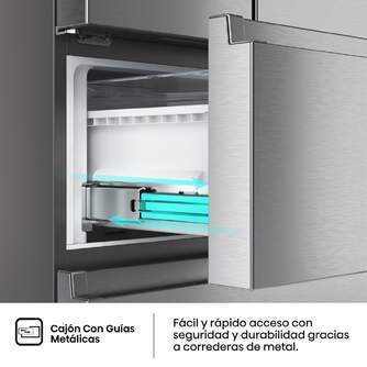 FRI. HISENSE RF632N4AIC1 201x70 NF INOX DSP METALT